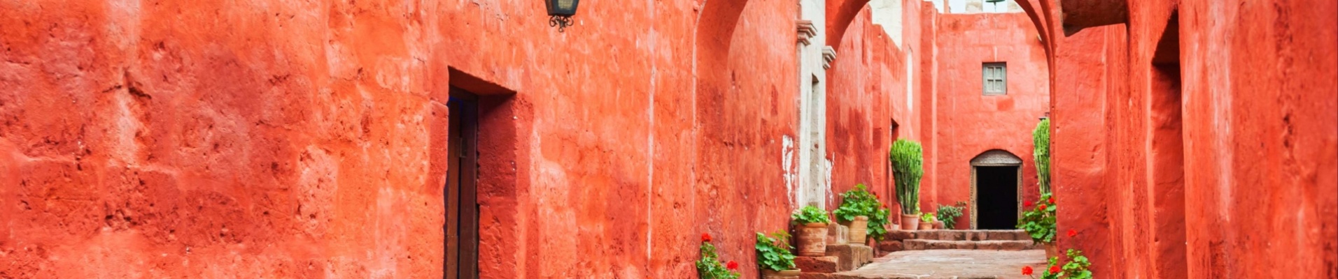 Mur coloré du couvent de Santa Catalina, Arequipa, Pérou