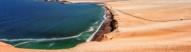 Paysage sur réserve de Paracas, région Ica, Pérou